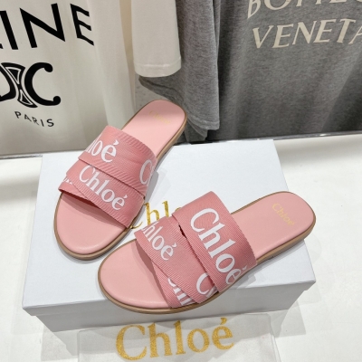 クロエ♡Chloe♡フラットミュールサンダル♡ピンク♡37サイズ♡箱・巾着付き クロエ♡Chloe♡フラットミュールサンダル♡ピンク♡37サイズ